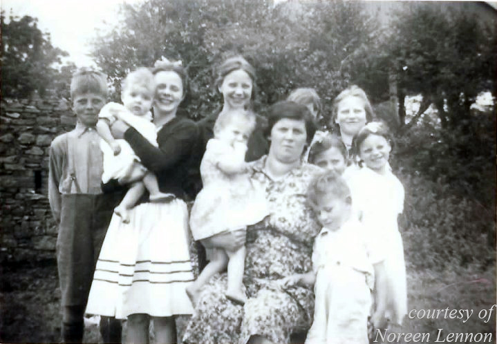 Nora Fitzgerald & children (Tieraclea, Tarbert, County Kerry Ireland)