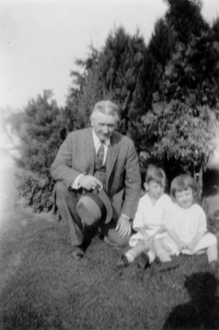 Eugene J. McManus with son Joseph William (Bill) and daughter Mary Ann