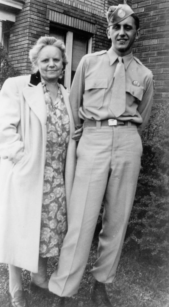 Grace Smith McManus with son Joseph "William" (Bill) McManus [circa 1944]