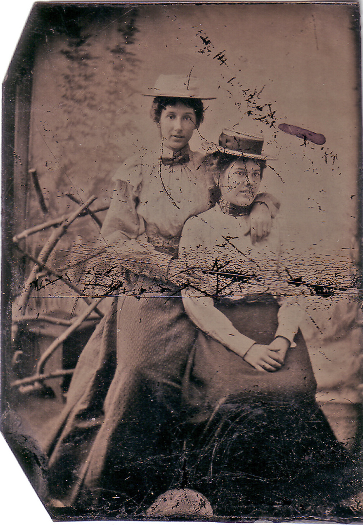 [Alice Nutting probably with sister]